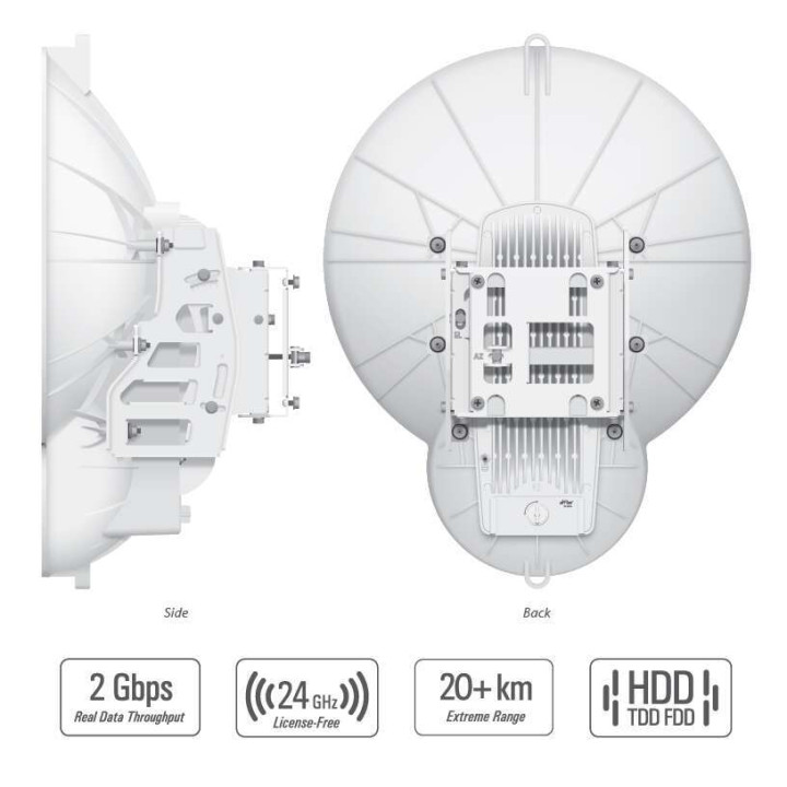 Ubiquiti AirFiber 24 HD (AF24HD) punkt-punkti juhtmevaba sild