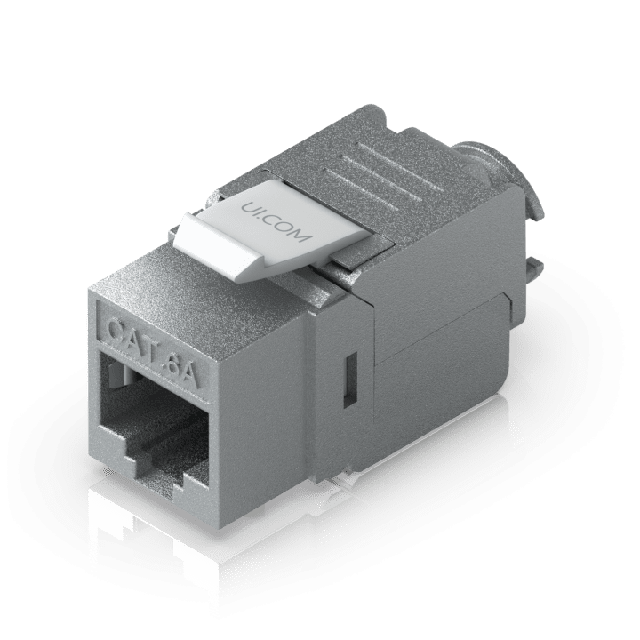 Cat6A Keystone Jack, 12-Pack (uacc-keystone-jack-c6a)