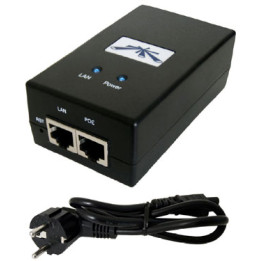 Ubiquiti PoE 48V 24W gigabitine toiteadapter (POE-48-24W-G)