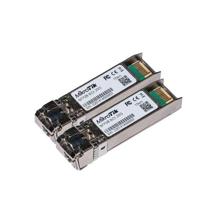 MikroTik XS+2733LC15D SFP+ оптоволоконный приемопередатчик (2 шт. в упаковке)