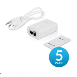 Гигабитный адаптер питания Ubiquiti PoE 24 В, 24 Вт, 5 шт. (POE-24-24W-5P)