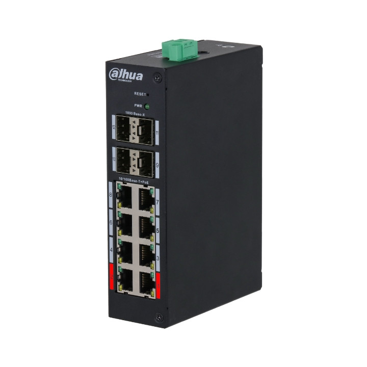 DAHUA HS4412-8ET-120 PoE slēdzis 8 porti 120W