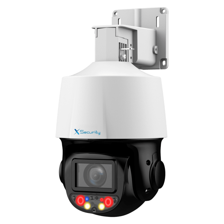 X-SECURITY XS-IPSD3010ITA-4U-TIOC 4MP PTZ Speed Dome IP kamera ar 10x optisko tālummaiņu, Wi-Fi, PoE, IP66, 70m IR, iebūvētu mik