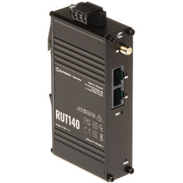 Teltonika RUT140 industriālais Ethernet maršrutētājs ar Wi-Fi, PoE un temperatūras sensoru