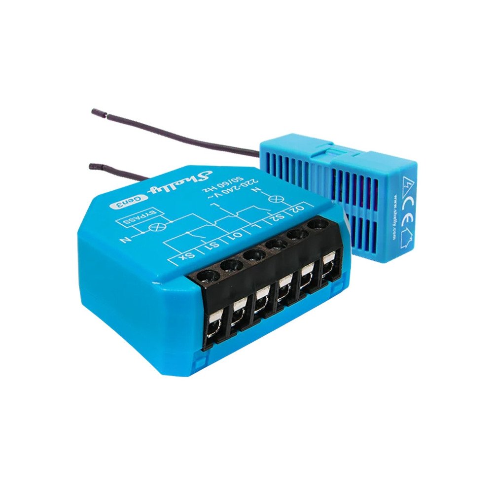 Shelly 2L Gen3 WiFi 2-kanaliline mitteneutraalne valgustuse kontroller