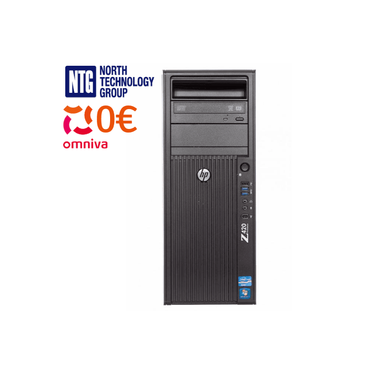 Used HP Z420 Workstation, Intel Xeon E5-1620 processor, 16GB RAM, 128GB SSD, Quadro K2000 video card, Windows 10 Professional