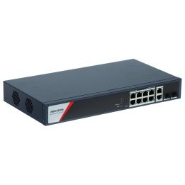 Hikvision DS-3E1512HP-SI-8P2T2F 12-Port PoE Switch with 8 PoE Ports and 2 SFP Slots