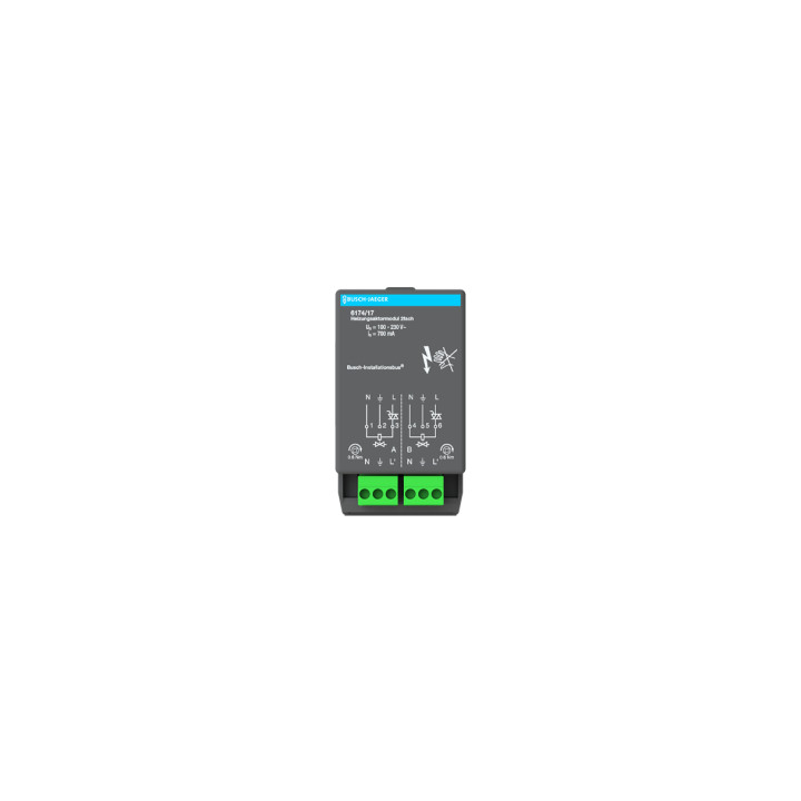 Busch-Jaeger 6174/17 Elektronisches Schaltaktormodul, 2fach, 230 V