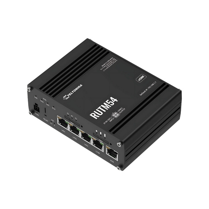 PÄÄSIPUNKT 5G + RUUTER RUTM54 Dual SIM + eSIM Wi-Fi 5, 2,4 GHz, 5 GHz, 867 Mbps Teltonika