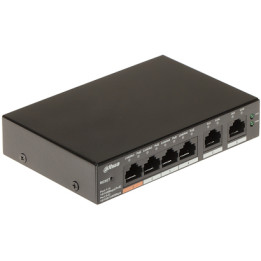 Dahua CS4006-4ET-60 6 portu mākoņa pārvaldīts galddatora PoE slēdzis ar 4 PoE portiem, 60W budžets