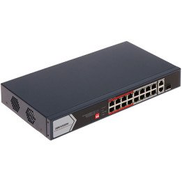 Hikvision DS-3E0318P-E/M(C) 16-Port PoE Switch with 2 SFP Slots