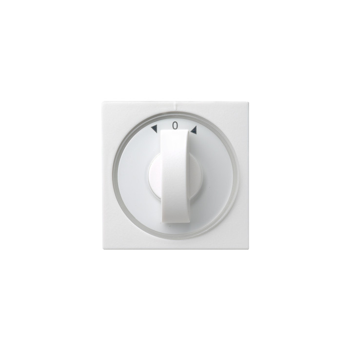 GIRA 066627 Abdeckung Knebel Zeitschalter + Jalousie System 55 Reinweiß matt