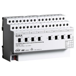 GIRA 104600 Schaltaktor 8f 16 A Hand + Strom C-Last KNX REG
