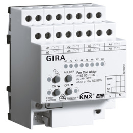 GIRA 216300 Ventilatora spole Aktor KNX REG