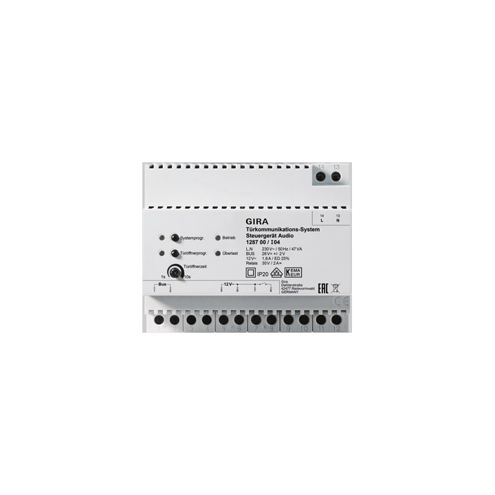GIRA 128700 Steuergerät Audio REG Türko