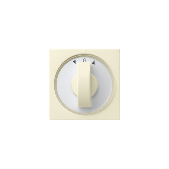 GIRA 066601 Abdeckung Knebel Zeitschalter + Jalousie System 55 Cremeweiß