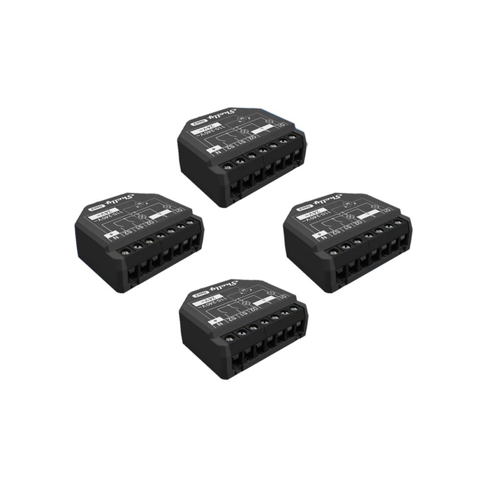 Shelly 2PM Gen3 rinkinys is 4 WiFi / Bluetooth valdikliu