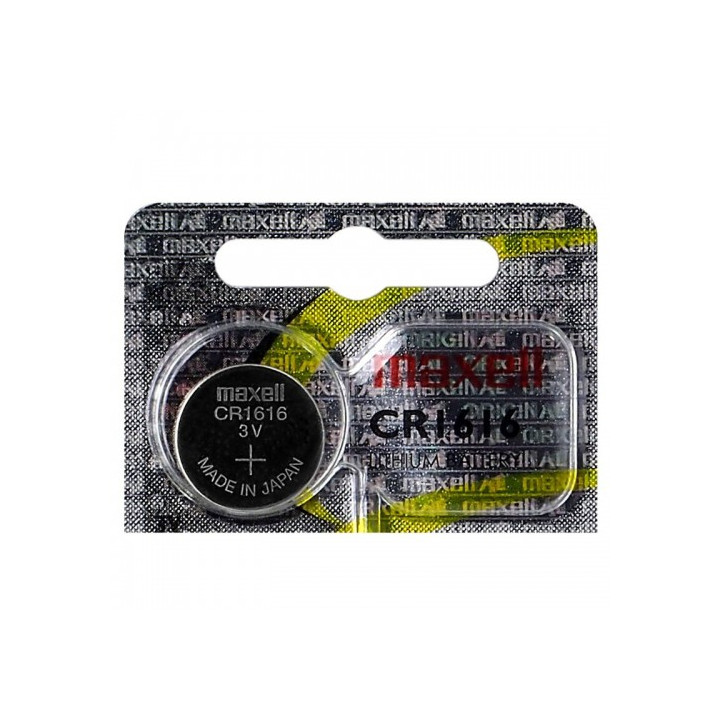 Maxell Hologram CR1616/DL1616/ECR1616 3V 55mAh liitiumaku (valmistatud Jaapanis), 1 tk.