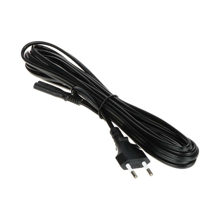 POS POSAC-C7EU50BK Power Cable 5 m, C7 to EU Plug, Black