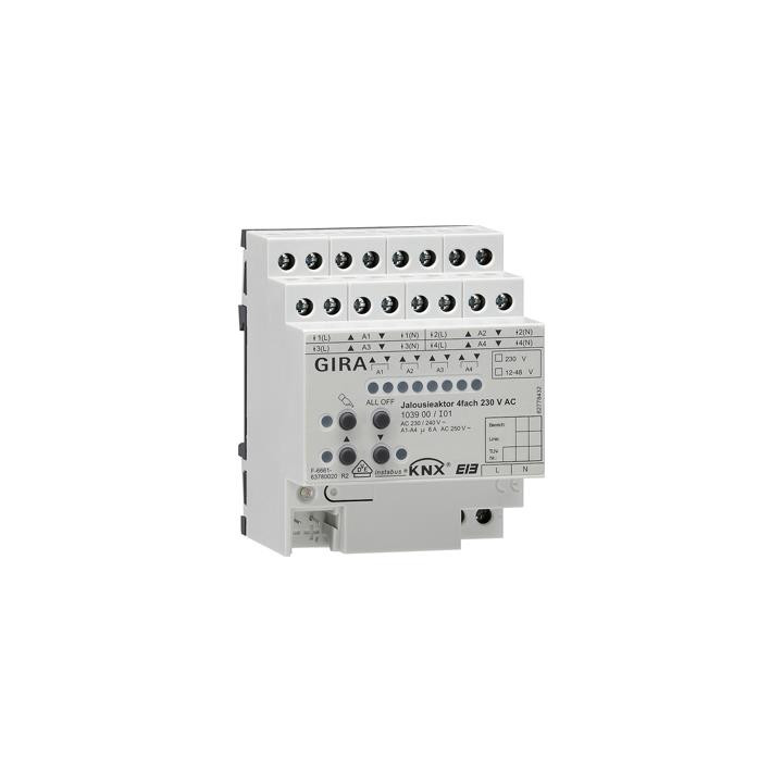GIRA 103900 Jalousieaktor 4f AC 230 V Hand KNX REG