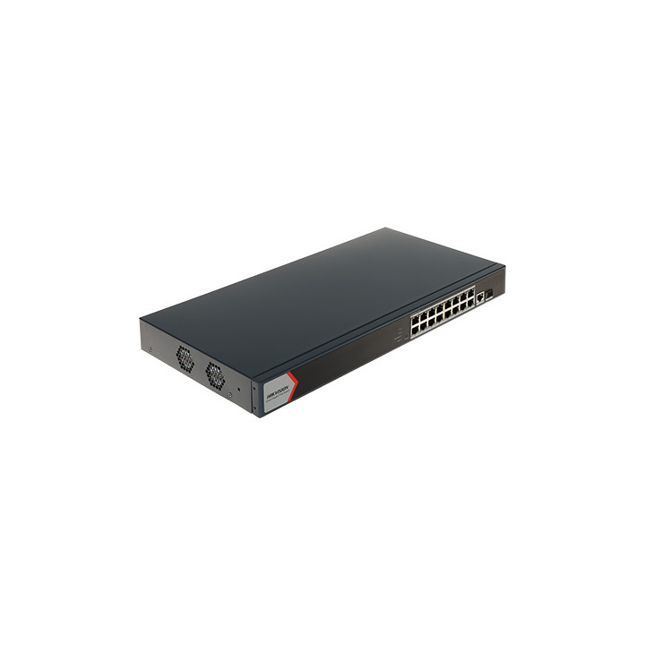 Hikvision DS-3E1518P-EI(V2) 16 portu PoE+ slēdzis