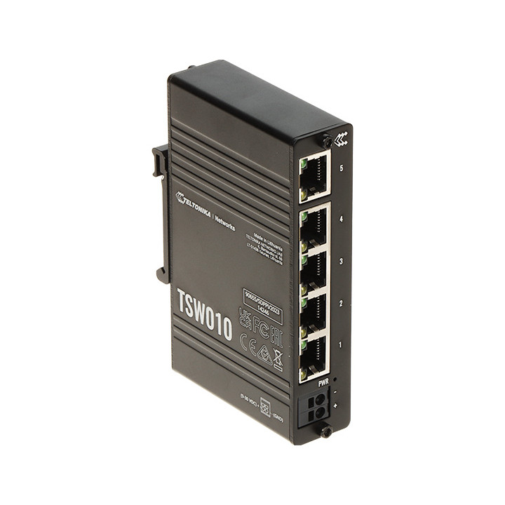 Teltonika TSW010 Industrial Managed Switch, 5 Ports