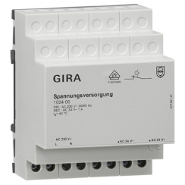 GIRA 102400 Spannungsversorgung AC 24 В 1 А REG Zubehör
