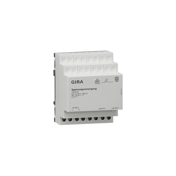 GIRA 102400 Spannungsversorgung AC 24 В 1 А REG Zubehör