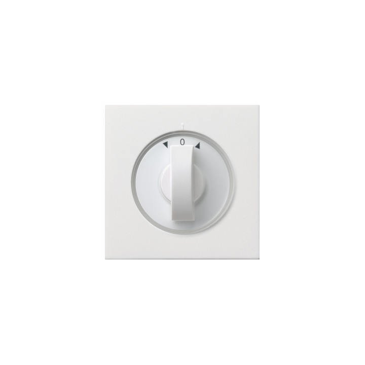 GIRA 0666112 Abdeckung Knebel Zeitschalter + Jalousie Flächenschalter Reinweiß