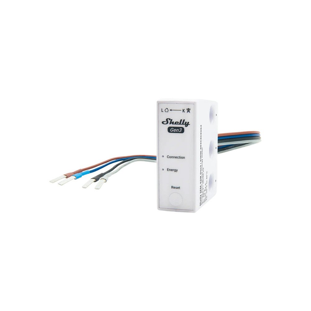 Shelly 3EM-63W Gen3 1/3-kanaliline WiFi energiaarvesti (juhtmega mudel)