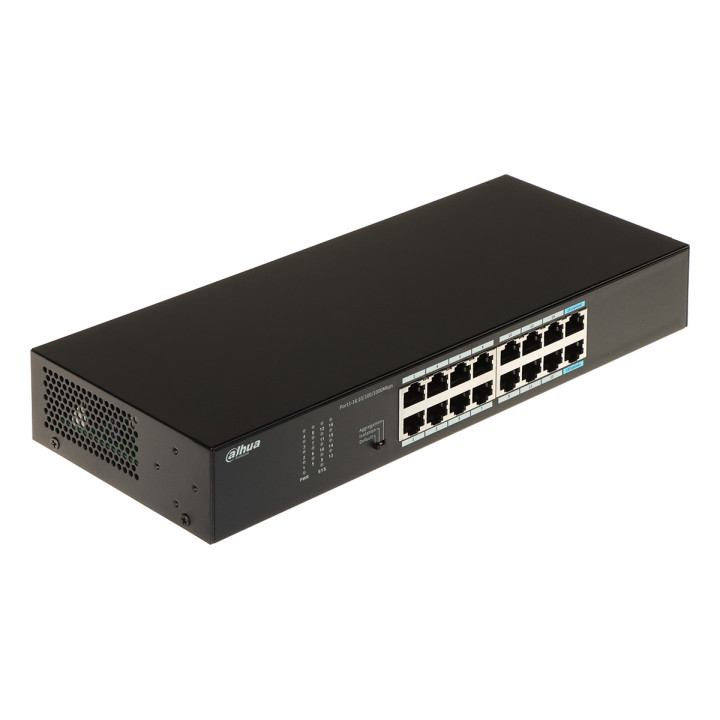 DAHUA S3016-16GT 16 portu Gigabit pārvaldāms slēdzis