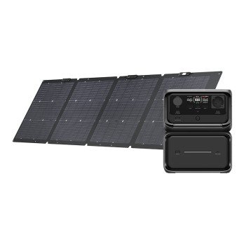 Set: EcoFlow River 3 Max Plus power station 220W photovoltaic panel.
