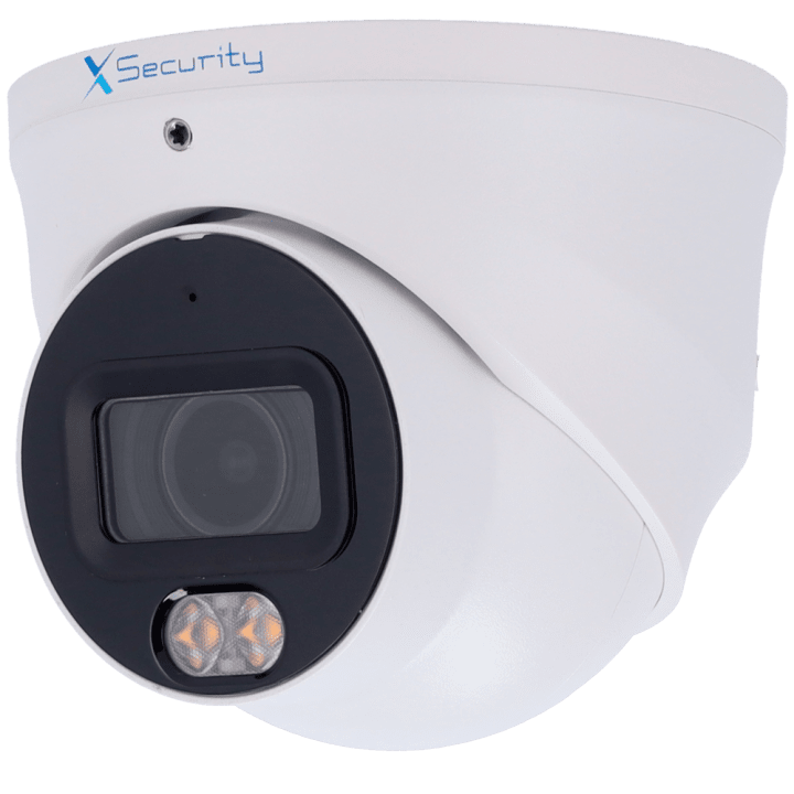 X-SECURITY XS-IPT982CA-4P-WIZCOLOR 4MP kupola IP kamera ar PoE, Wi-Fi, IP67, 50m IR, 2.8mm objektīvu, iebūvētu mikrofonu, microS