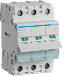 Hager SBN390 3P 100A Main Switch / Isolator
