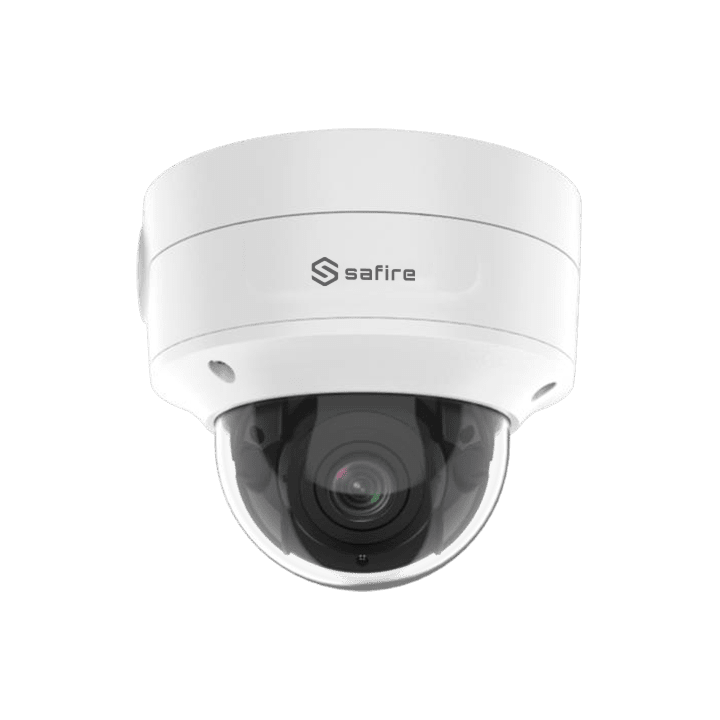 SAFIRE SF-IPD825ZUWH-4U-AI2 4MP āra kupola IP kamera ar PoE, Wi-Fi, AI analītiku, 40m IR, 2.8-12mm varifokālu objektīvu