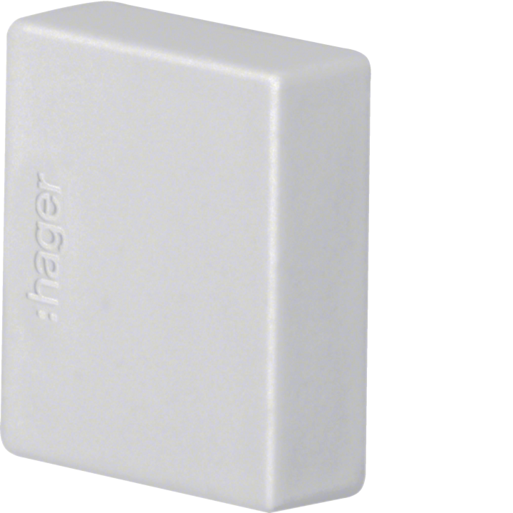 Hager LF2002067035 End Cap for HFR LF Duct 20x20mm Light Grey