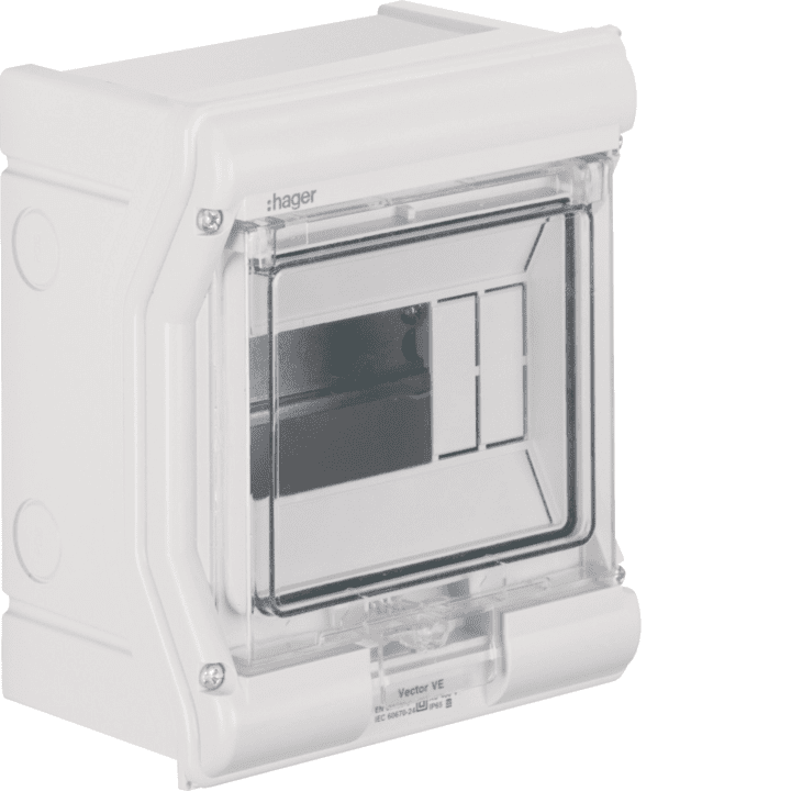 Hager VE106SN vektora virsmas sadales plate IP65 6M