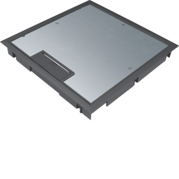 Hager KDQ08129005 Hinged Cover Q08 for 12mm Flooring Duct