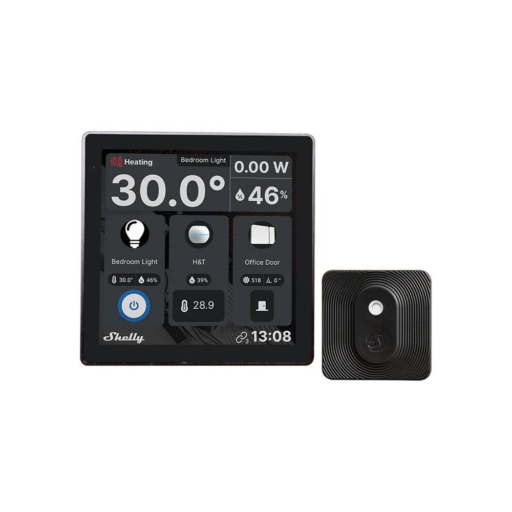 Shelly sienas displeja WiFi/BLU (melns) + BLU HandT (melns) komplekts