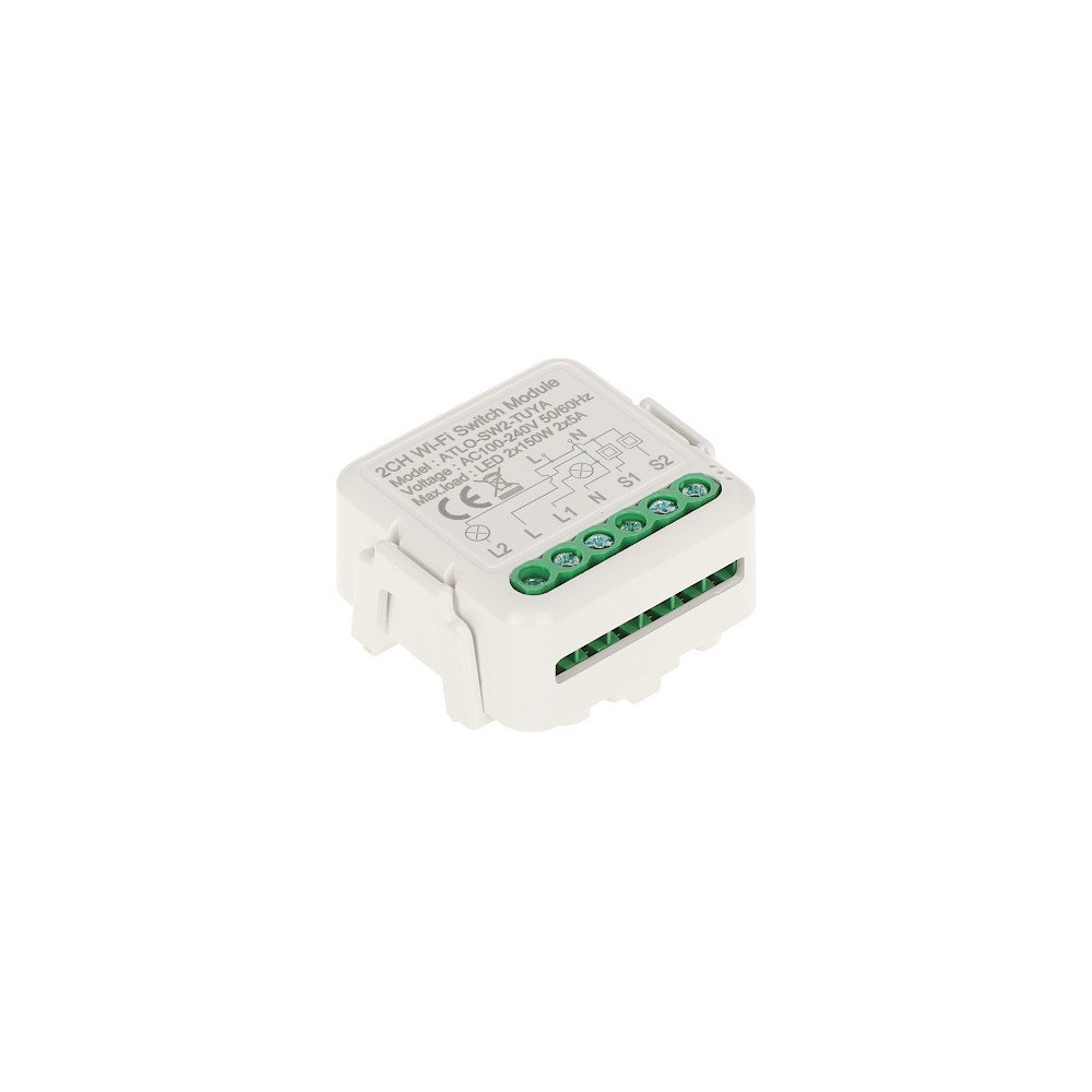 KAHE NUTIGA LED-VALGUSTUSE KONTROLLER ATLO-SW2-TUYA Wi-Fi, Tuya Smart
