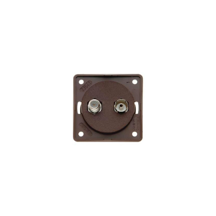 Berker 945602501 Антенна Verbinderdose Radio/SAT Berker Integro braun, матовая