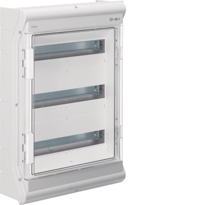 Hager VE318PN Vector Virsmas montāžas korpuss IP65, 54 moduļi