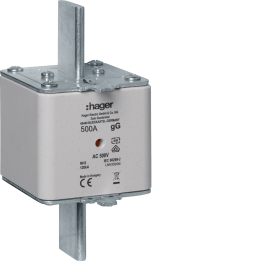 Hager LNH3500M HRC LV Fuse Link NH3 gG 500V AC 500A
