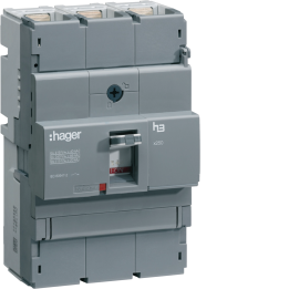 Автоматический выключатель Hager HNB160H MCCB x250, 3 полюса, 160A, 40kA, тепломагнитный
