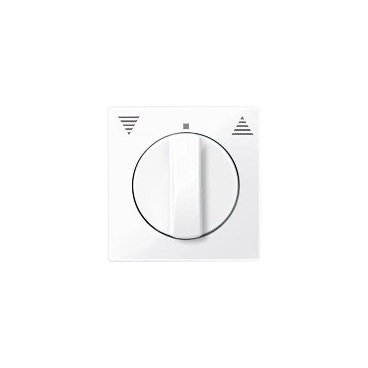 Merten 567125 Zentralplatte f. Rollladen-Tast-Rastschalter-Eins., aktivweiß glänzend, System M