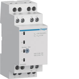 Hager EUU200 Undervoltage Control Relay 1P/3P+N 2 C/O