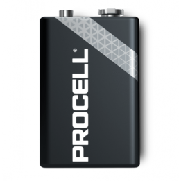 Duracell Procell Constant Power Professional Alkaline 9V 6LR61 6LF22 MN1604 673mAh Battery 1 pcs