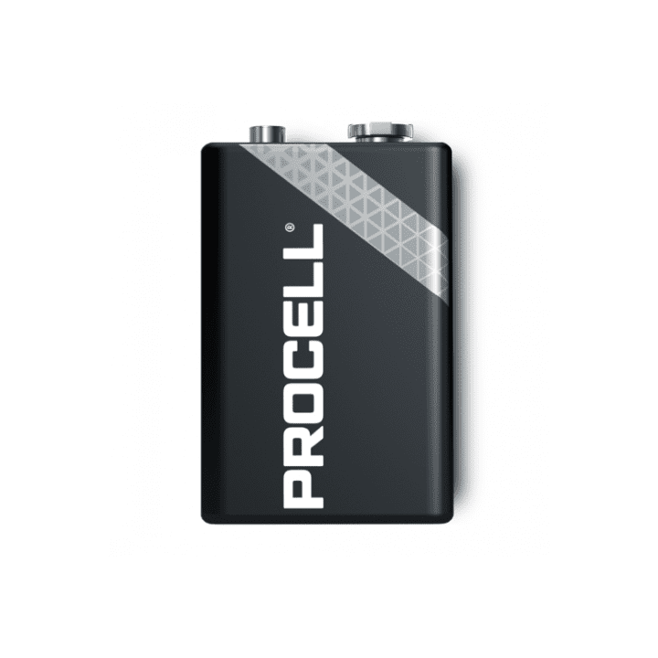 Duracell Procell Constant Power Professional Alkaline 9V 6LR61 6LF22 MN1604 673mAh Battery 1 pcs