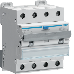 Hager ADM470C RCBO 4P 6kA C-20A 30mA A