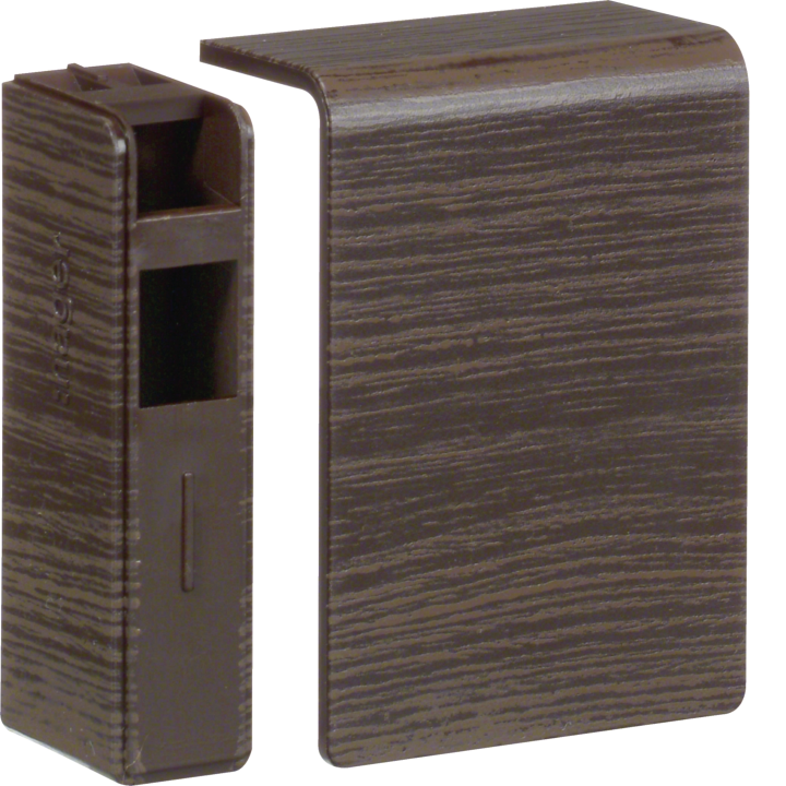 Hager SL200556D6 End Cap, Sucupira Brown